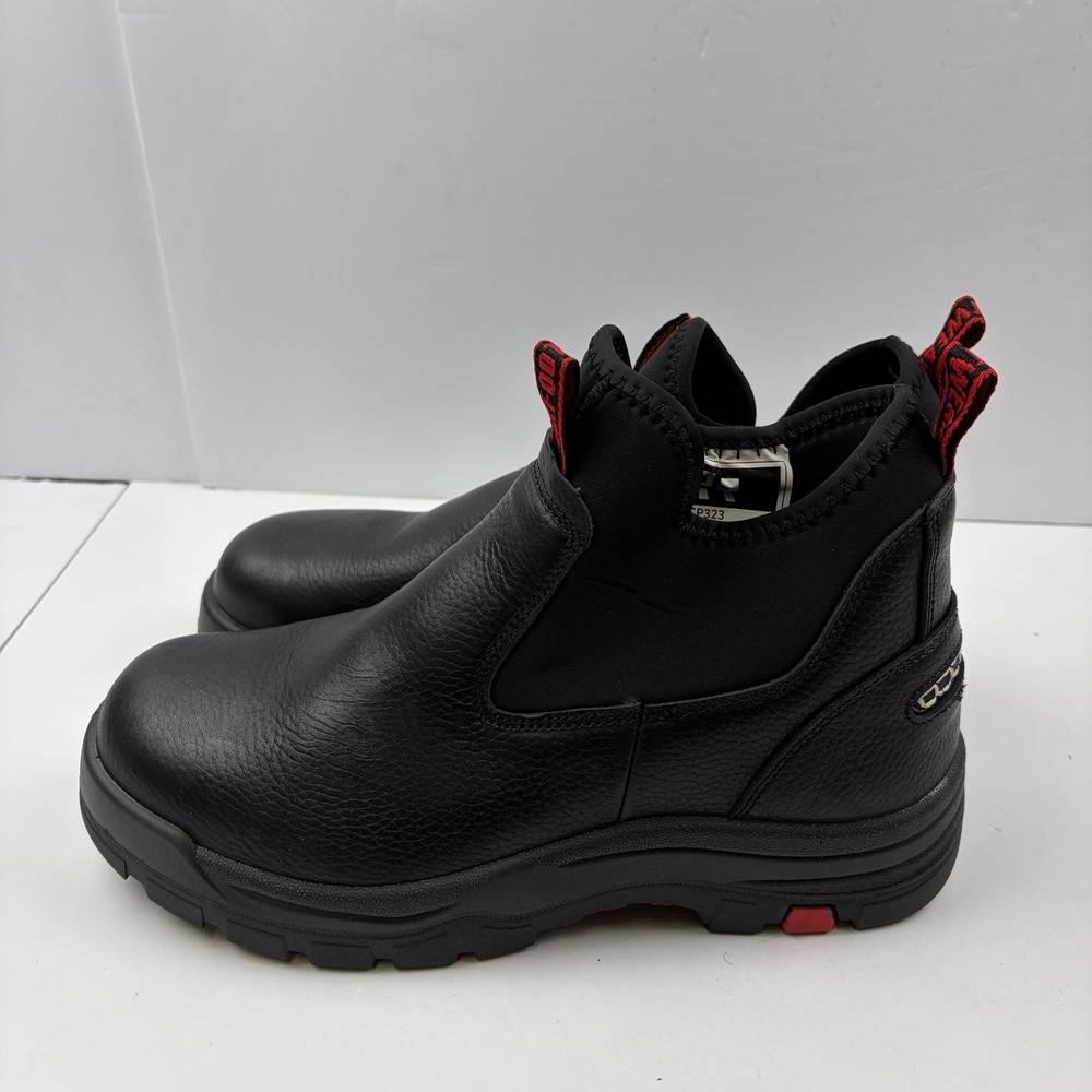 ROCKROOSTER Men's Wide Work Boots, 6 inch Waterproof EH Protective Slip On Boots